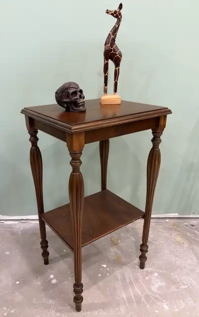Solid wood side table, View more