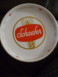 Schaefer beer bar tray - America's oldest lager beer est 1842