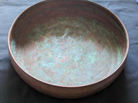 Antique Holland dutch large copper bowl