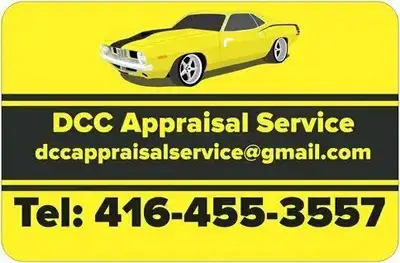 Call or text: 4164553577 email: dccapprasialservice @gmail.com APPRAISALS...AUTO CAR MOTORCYCLE TRUC...