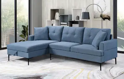 STORAGE SECTIONAL SOFA LH/RH FACING CHAISE., View more