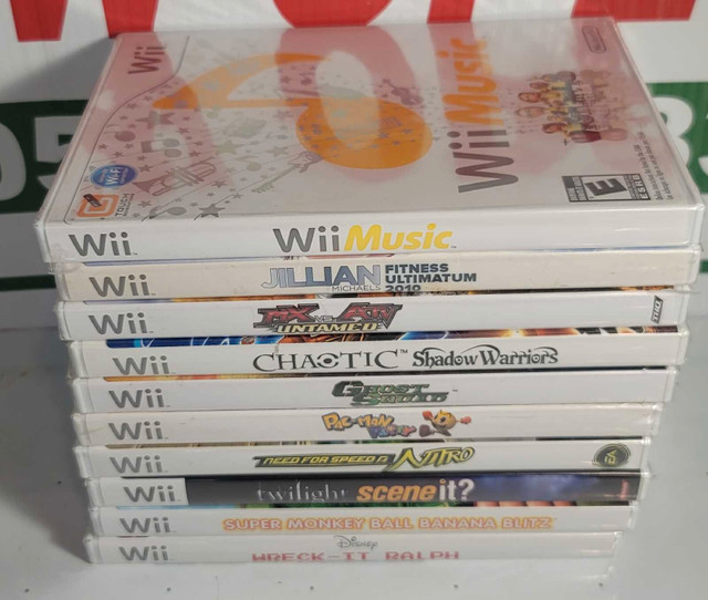 Sealed Wii Games Pack of 10 in Nintendo Wii in Barrie