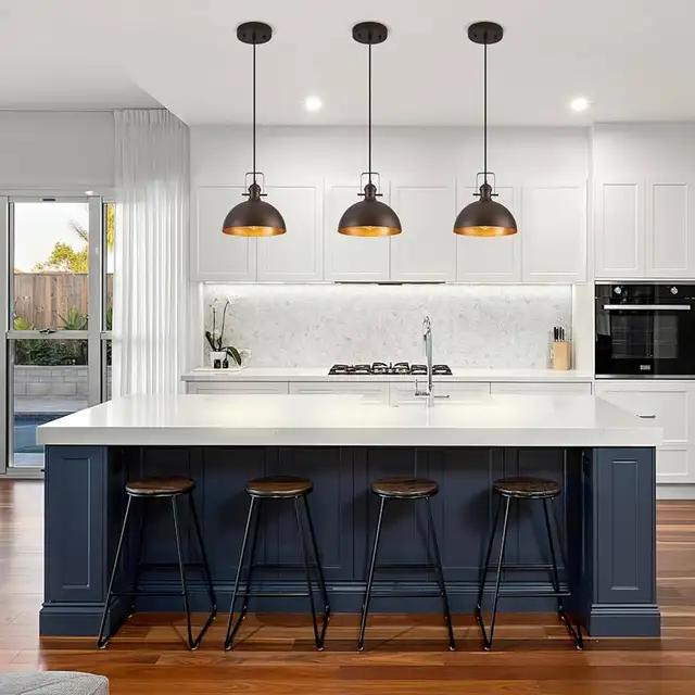Haolaike Pendant Light Fixture - Bronze in Indoor Lighting & Fans in Mississauga / Peel Region - Image 4