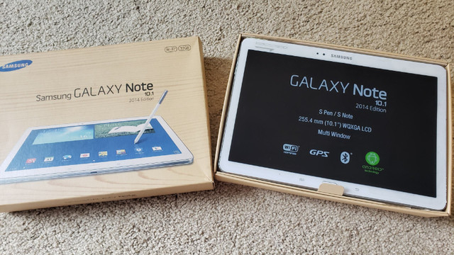 Samsung Galaxy Note 10.1 - 2014 Edition SM-P600 32GB, white in General Electronics in Saint John - Image 2