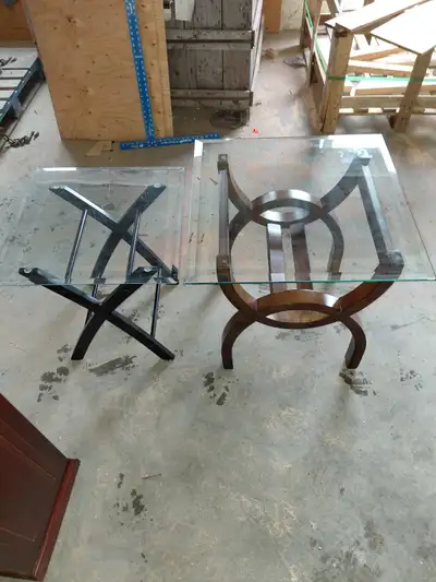 Glass side tables, View more