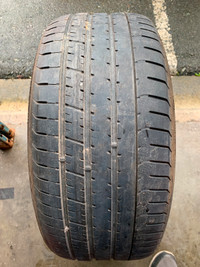 1 X single 255/30/20 92Y Pirelli Pzero Run flat tire with 60%