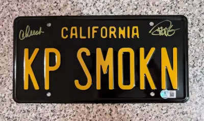 Cheech and Chong Signed Autographed Novelty Plate Beckett , View more