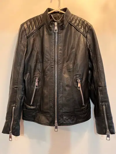 Hugo Boss Leather Jacket Women Size XS (0), View more