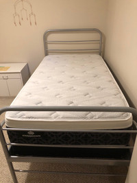 Ikea bed frame and single matttess and box spring 