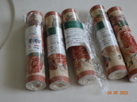 Wallpaper border,width 19inches,Brewster-Wallace,peelable 5roll