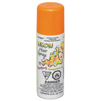 NEW (4) NEON ORANGE HAIR COLOR SPRAY 4.5OZ $10 ONLY !! HALLOWEEN