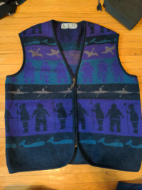Vintage wool vest, large or xl