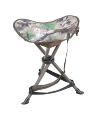 Folding Tripod Stool with Camo Pattern and Shoulder Strap