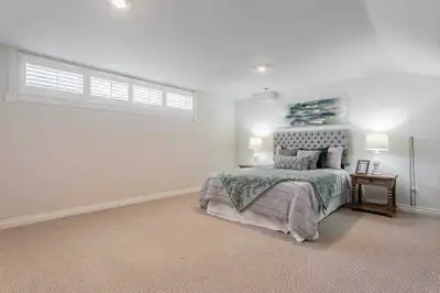 A nice and spacious room with the whole basement