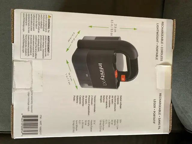 Infinity X1 PowerPro Vac Costco in Other Parts & Accessories in Ottawa - Image 5