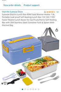 BRAND NEW Electric Lunch Box 80W Food Warmer