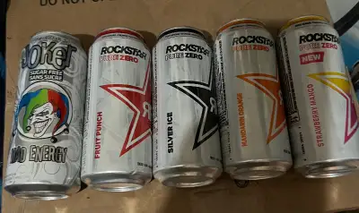 Joker/Rockstar Sugar Free Energy Drinks, View more