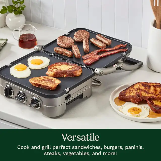 (Used-Fair) Cuisinart 5-in-1 Griddler with Reversible Nonstick G in Toasters & Toaster Ovens in Mississauga / Peel Region - Image 7
