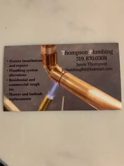plumber- J Thompson Plumbing, View more