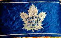 Old style Toronto Maple Leafs flag