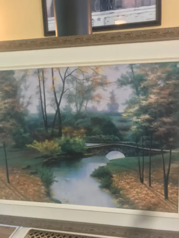 Peinture sérigraphie de scène automne Europe Haute  Gamme. in Arts & Collectibles in Edmundston - Image 9