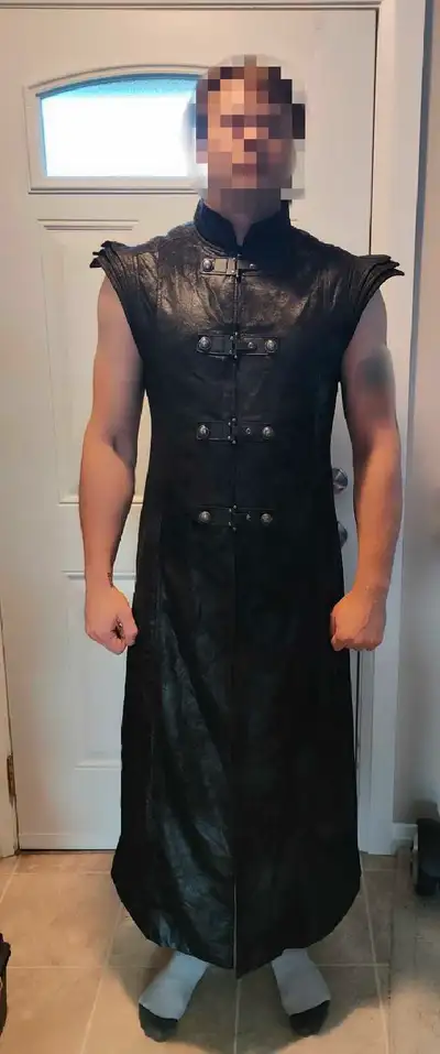 Helloween Punk Gothic Armor Long Vest size XL like new, View more