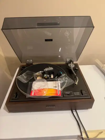 pioneer PL-12D Turn Table and Pioneer Cassette Deck , View more