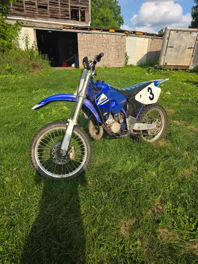 Runs drives and stops. Front brake lever is broke. Starts after 1-2 kicks. No trades. Call or text 2...