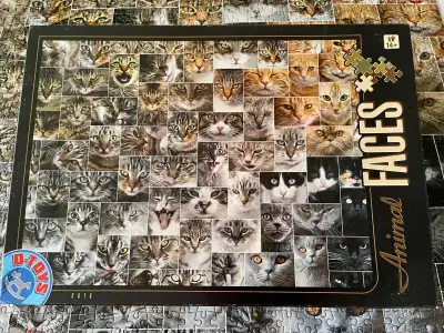 D-Toys Animal Faces Cats 1000 Piece Jigsaw Puzzle, View more