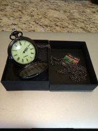 Quartz Pocket Watch with Neck Chain (Battery included)