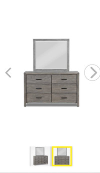 Leon's Copeland 6 Drawer Dresser in Brushed Grey