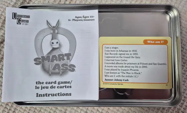 Smart Ass Tin - Excellent Condition in Toys & Games in Oshawa / Durham Region - Image 5