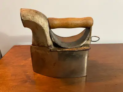 Antique Coal Iron With Chimney $40, View more