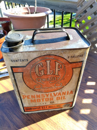Vintage Pennsylvania  oil can, G.L.F. Co-opperative