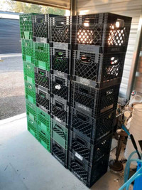 Milk Crates Storage Bins Vinyl Business Industrial DELIVERY 