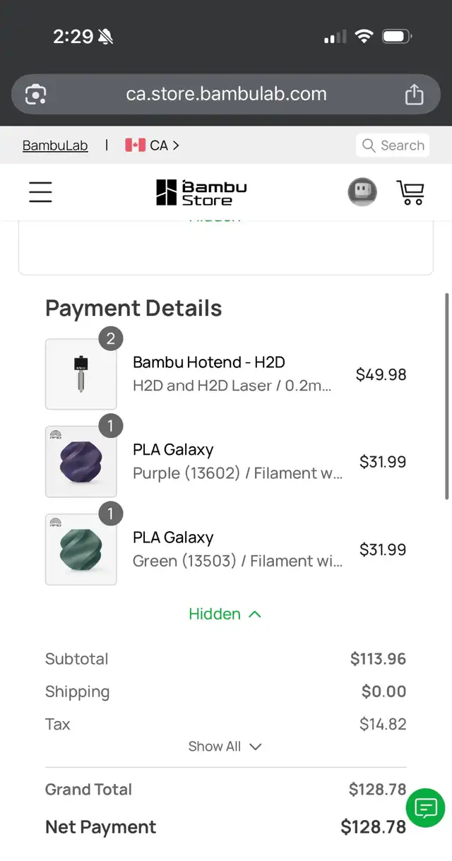 BRAND NEW Bambu Lab H2D 3D printer + AMS + Filament and Hot End64291501136643124