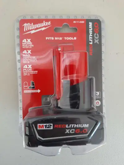 Sealed, brand new M12 6amp battery. $140 FIRM