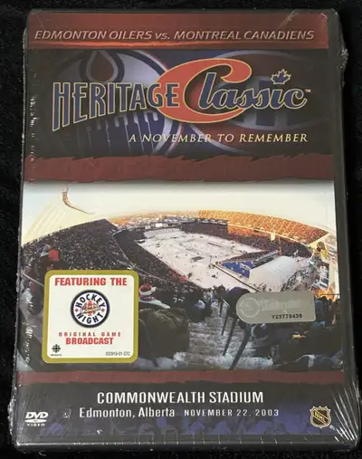 2003 NHL Heritage Classic Hockey Game Montreal vs Edmonton DVD, View more