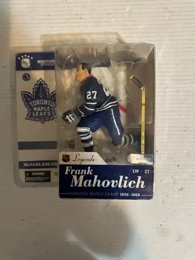 Own a piece of hockey history with this McFarlane NHL Legends Series 1 Frank Mahovlich action figure...