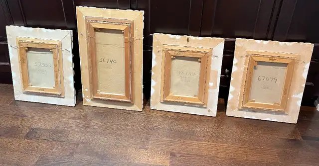 3 LISTED? ARTIST PAINTINGS -OIL ON CANVAS- ANTIQUE WHITE FRAMING in Arts & Collectibles in Mississauga / Peel Region - Image 8