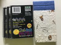 Gel-Ink Spiral Notebook DarkPaper 100/1 60 Sheets &Ricepaperbook