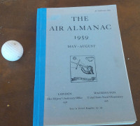 Book: The Air Almanac 1959 May-Aug, U.S. Naval Observatory
