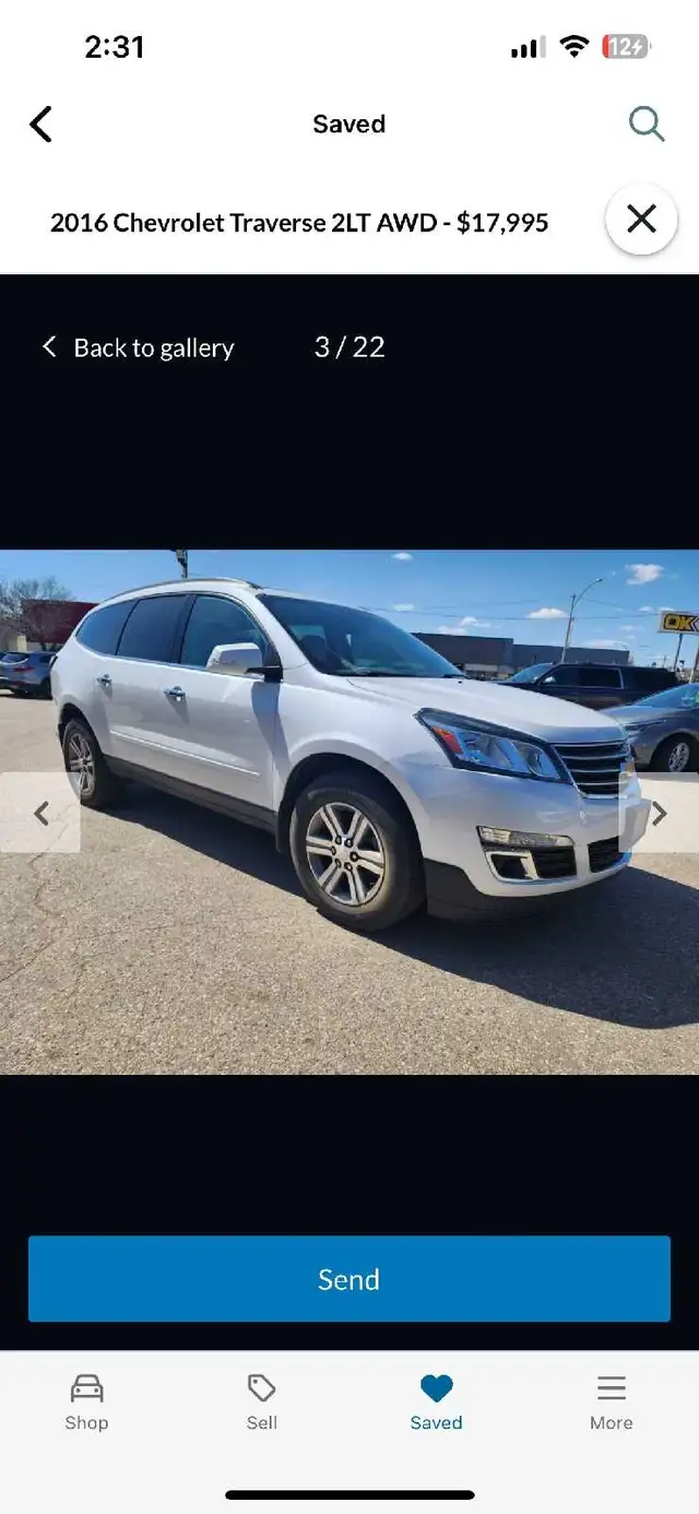 2016 Chevy Traverse LT2  model605486041090631682