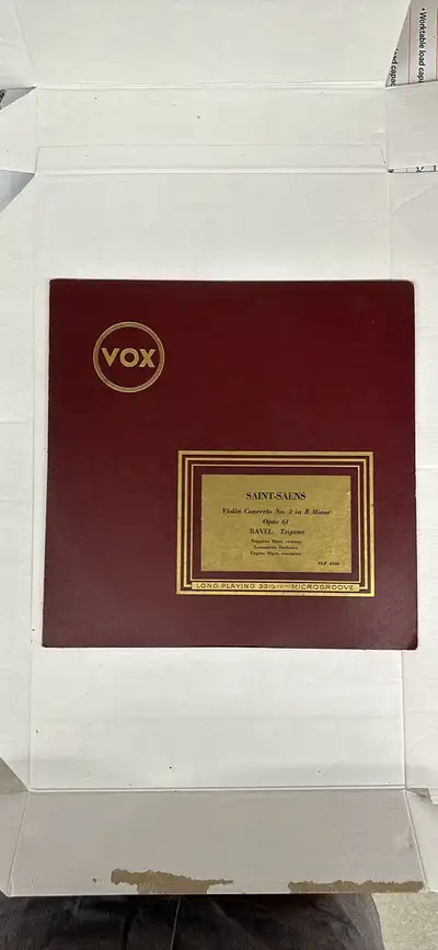 Red vinyl record: Saint-Saens: Violin Concerto No. 3 , View more