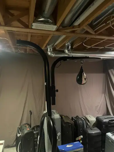 Everlast boxing stand punching bag and speed bag , View more