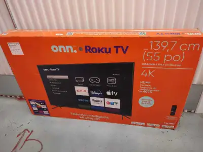 smart tv roku 55p 4k belle Wifi YouTube boît garantie, View more