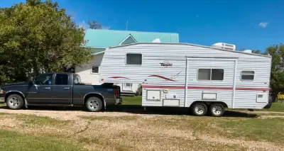 Excellent camper in great shape -rear kitchen, all appliances work great - air conditioning, furnace...