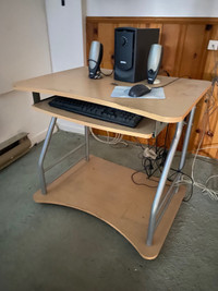 Desk for desktop computer