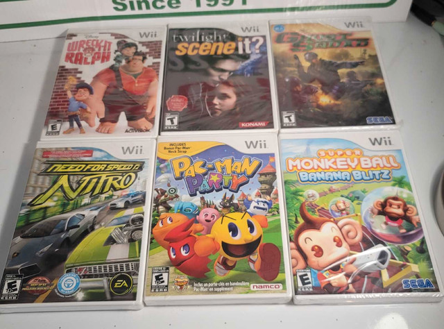 Sealed Wii Games Pack of 10 in Nintendo Wii in Barrie - Image 2