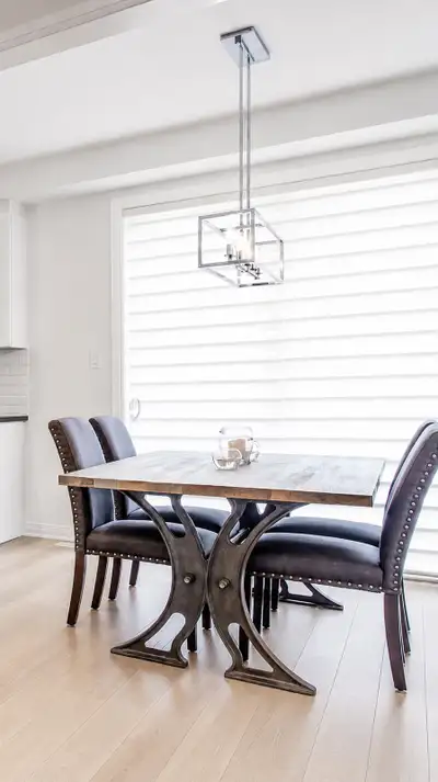 ️ Solid Wood Dining Table & 4 Chairs, View more